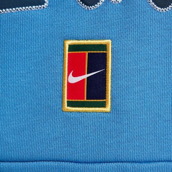 Nike Court Heritage Tennis Hoodie Dri-Fit Fleece Men's Small S Blue FQ2093-402 - Picture 13 of 16